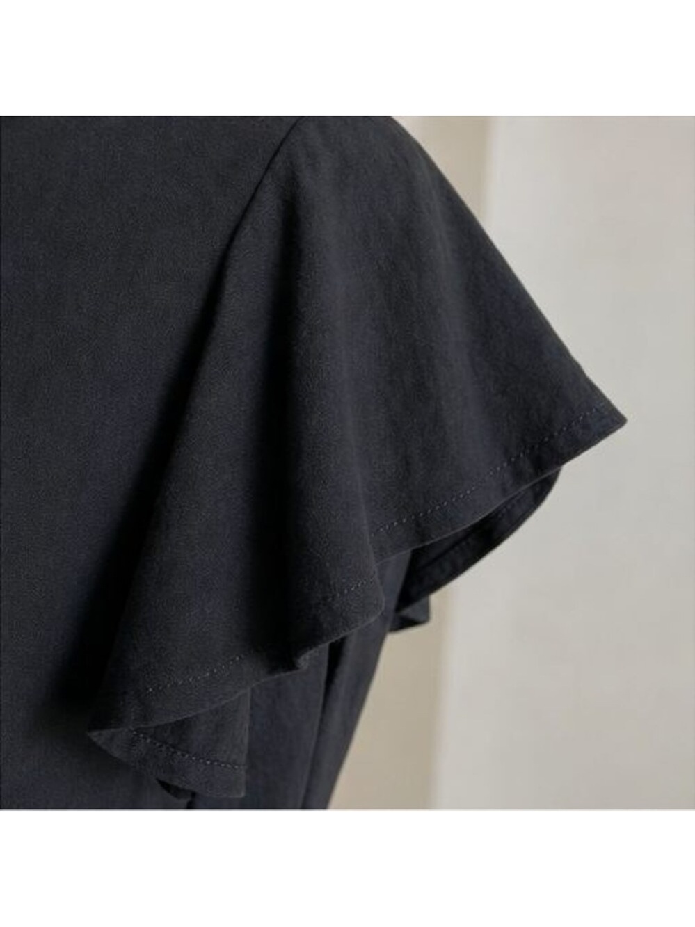 Black Button Blouse - Picture 5 of 6